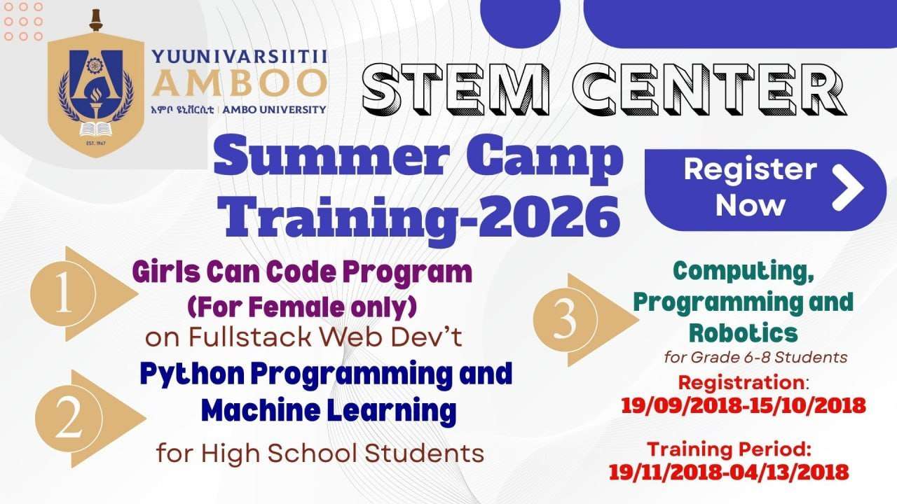 Ambo University STEM Center Summer Camp Training 2026